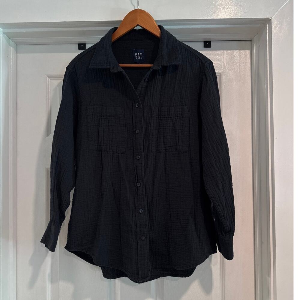 Gap Casual 100% Cotton Oversized Button-Down Shirt Women's Size XS